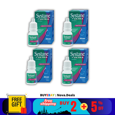 4 X Alcon Systane Ultra Gleitmittel Augentropfen High Performance 10ml