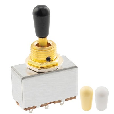 Musiclily Pro Gold 3 Way Metric Box Style Pickup Selector Guitar Toggle Switch