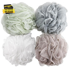 Bath Sponge Shower Loofahs 60G Mesh Pouf Bath Scrunchies Body Wash Puff Shower P
