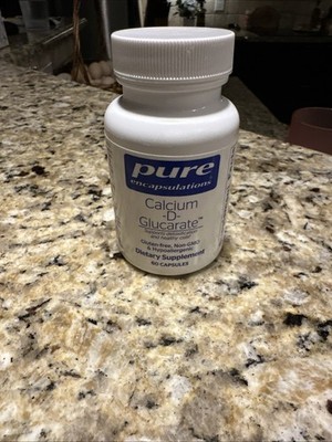 glutathione and calcium d-glucarate Calcium D-Glucarate 60 capsules Pure Encapsulations