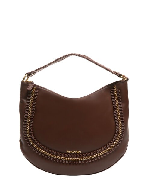 Таше Фрау БРАЧЧИАЛИНИ Наоми Таше Хобо Браунс Ледер И Валь = P Коричневый B169