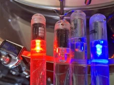 Light Up Drum Sticks,Color LED Drumsticks battery 2 pairs used