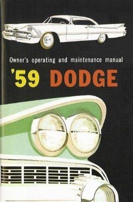 DODGE 1959 Owner's Manual 59 