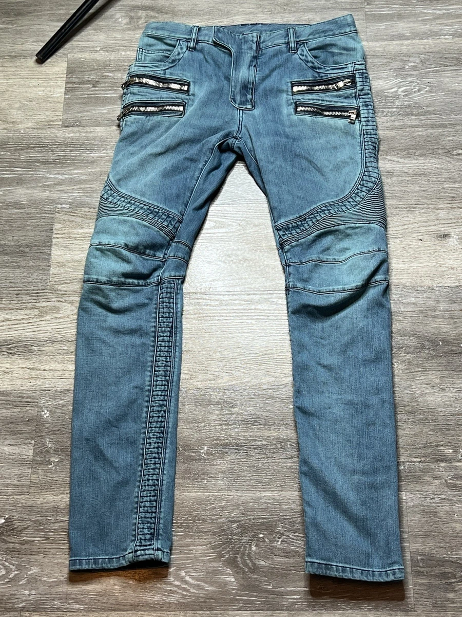Balmain Blue Jeans Men's Biker for sale | eBay