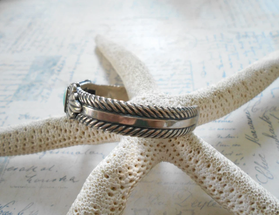 Brazalete Carolyn Pollack Oxidado Plata de Ley Turquesa RE64LL Foto 2 de 4