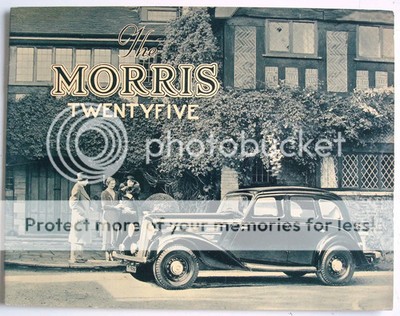 MORRIS TWENTY FIVE Sliding Head & Special Coupe Car Sales Brochure Aug 1937
