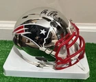 🔥 Rob Gronkowski Autographed New England Patriots Chrome Mini Helmet - RADTKE