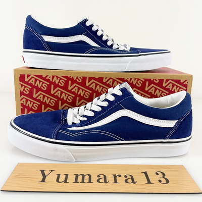 Vans Old Skool Deep Indigo Blue White VN000D7ZFOB Men's Size | eBay