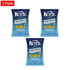 Kettle Brand Potato Chips, Air Fried Sea Salt -11.25 Oz Party Size Bag-3 Pack
