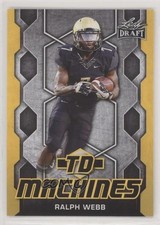 2018 Leaf Draft TD Machines Gold Ralph Webb #TD-15 0w8