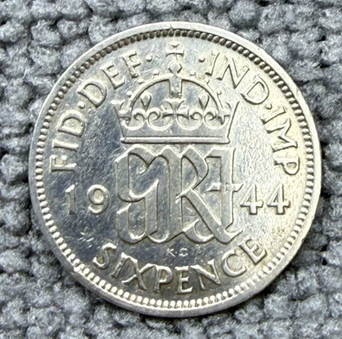 1944 George VI Sixpence — photo from the most recent tracked eBay sale