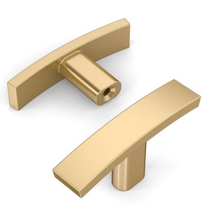 10 Pack Champagne Bronze Cabinet Knobs Single Hole Cabinet Handles 2 Inch Sol...