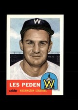 Les Peden : 1953 Topps 1991 Archive Baseball Card #256 : Washington Senators