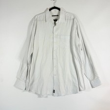 Strellson Mens 45 Light Blue Yellow Stripe Dress Shirt Button Up Office Preppy