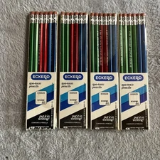 Vintage Eckerd Sealed Pencils Pack NIP Old Stock 6 Pack Lot Of 4