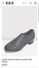 Bloch Women  s Tap Black S0389L Size 4.5 Used With Box Slip On
