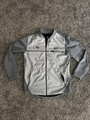 NIKE OHIO STATE OSU BUCKEYES DIAMOND QUEST CFP PLAYOFF SIDELINE FULL ZIP JACKET