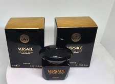2x Versace Crystal Noir Parfum for Women Miniature 0.17 oz/5ml - NEW!
