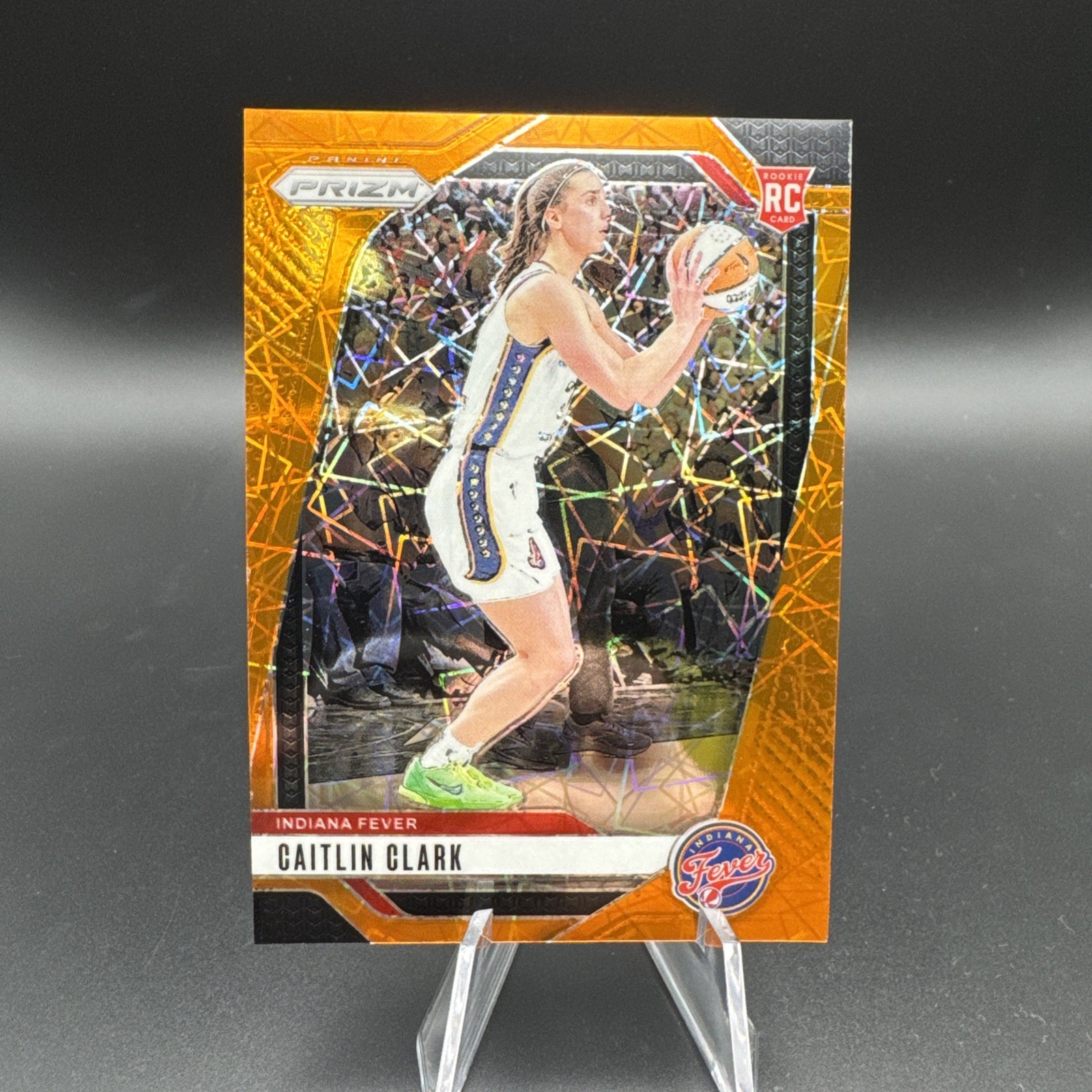 2024 Panini WNBA Prizm Basketball Caitlin Clark Base Orange Velocity #22