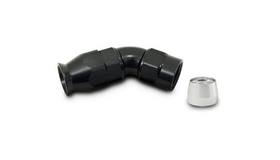 Vibrant Performance -6AN 45 Degree Elbow Hose End Fitting for PTFE Lined Hose