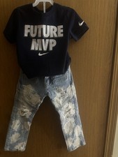 Sz: 4boys Nike Shirt Navy Blue Sz:4-5 Boys Denim Pants