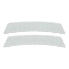 2pcs Protector Reflective Stickers for Trim Anti-Scratch Car Stickers White