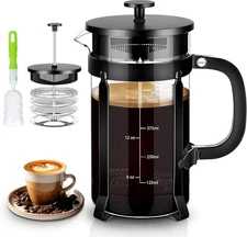 French Press Coffee Maker 21Oz 304 Stainless Steel Coffee Press,With 4 Filters S