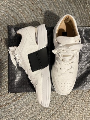 EU Größe 43 - Philip Plein Low White Black Sneaker