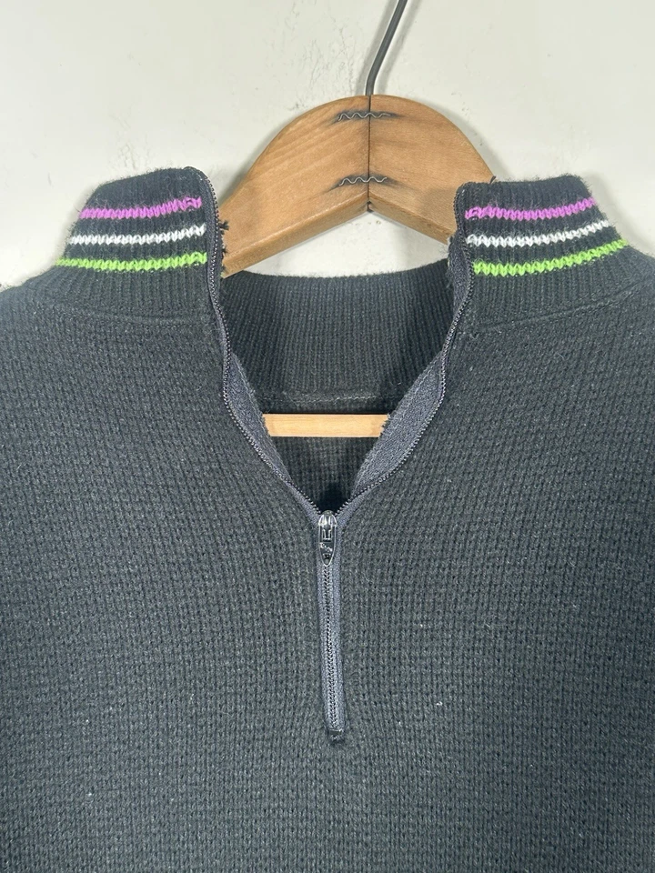 Suéter De Colección Arctic Cat Wear Motos de Nieve Carreras 1/4 Cremallera Trasera Gráfico Púrpura M Foto 4 de 4