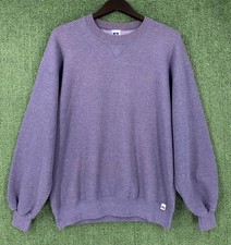 VTG 90  s Russell Athletic Faded Purple Blank Sweatshirt Mens Large USA Made