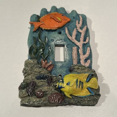 Vintage Figi Graphics 1994 Tropical Fish Light Switch Plate SP-TF-101