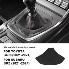 Car Gear Shift Boot Gaiter Suede Black for Subaru BRZ Toyota ZN8 GR86 2021 - 24