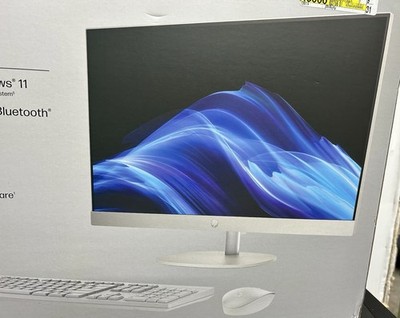 HP 23.8 Inch All-in-One Desktop PC 8GB 256GB SSD i3-N300 - HP 24 T