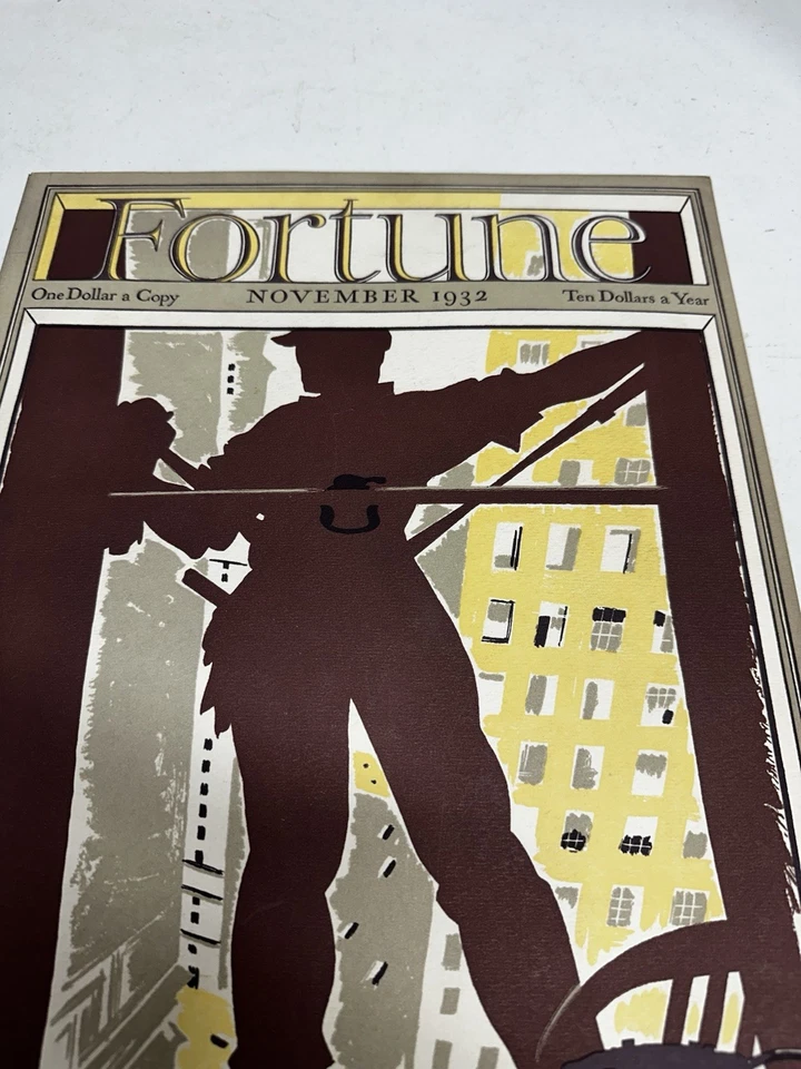 1932 November FORTUNE MAGAZINE - Great Cover, With All Advertising Pages Inside - Imagem 2 de 4