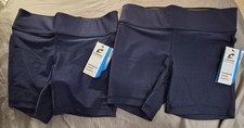 Champro brand new with tags a pair girls athletic shorts in navy blue Size Y L