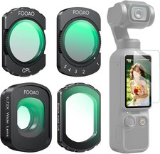 4 Pack Magnetic Wide Angle Lens CPL Filter Set For DJI Osmo Pocket 3 And 4 Ca...