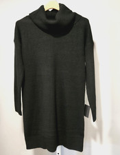 NWT Lulus Women’s XS Black Knit Cowl Neck Long Sleeve Sweater Dress