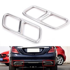 Exhaust Muffler Tip Tail Pipe Cover Trim Fit Mercedes Benz S Class W222 2010-17
