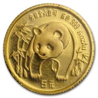 1986 Chinese Gold Panda 1/20 oz — photo from another recent sale