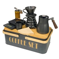 Pour Over Coffee Maker Set Coffee Kettle Scale Ceramic Server Ceramic Drippin...