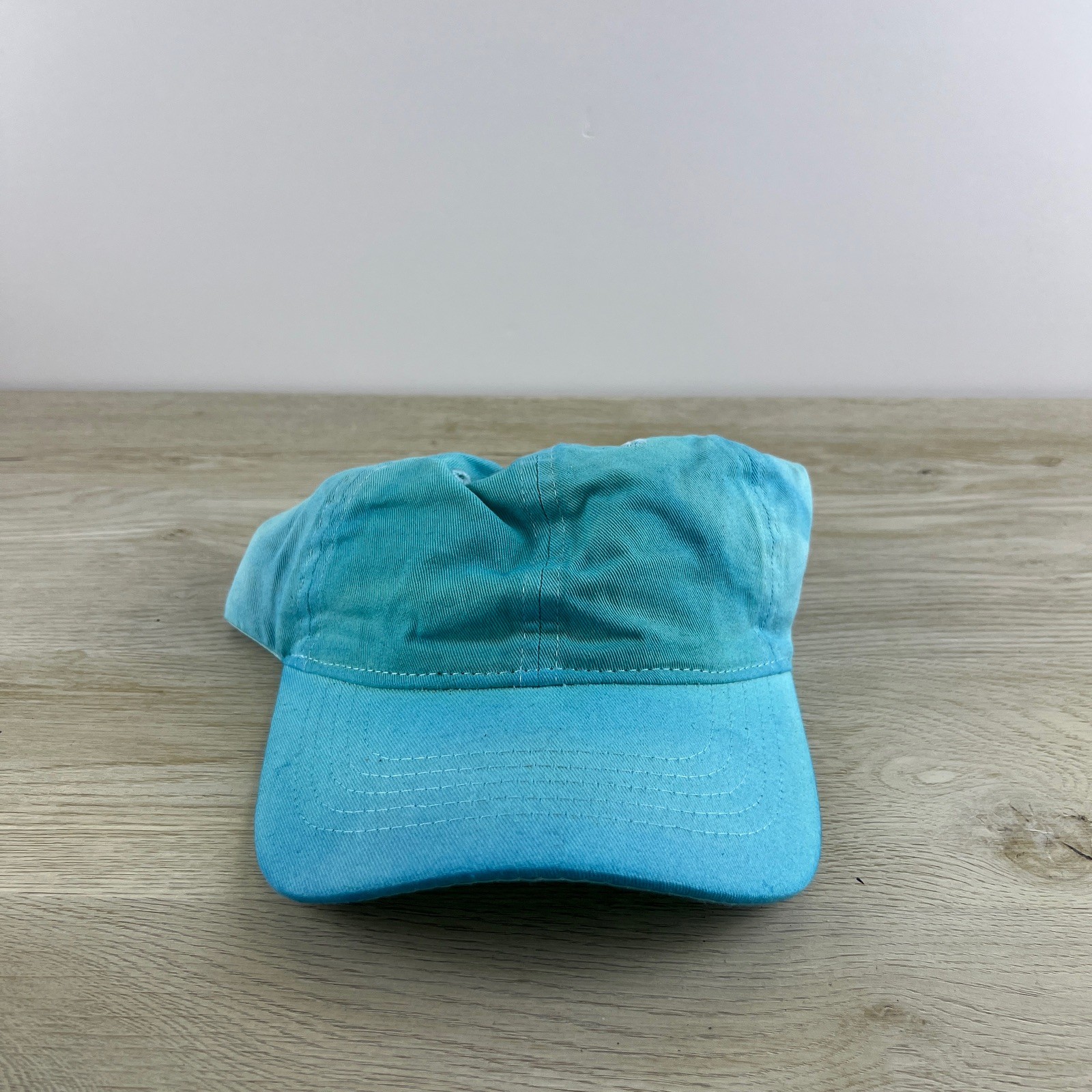 Plain Solid Blue Hat Blue Hat Adjustable Adult Si… - image 1