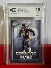 Panini 2018 MJ Holding Exclusive Von Miller #14 Denver Broncos BCCG 10