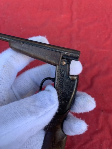 ROUND SPORT CAP PISTOL HUNTING SHOTGUN METAL TOY VINTAGE MINIATURES MADE SPAIN - Picture 12 of 12