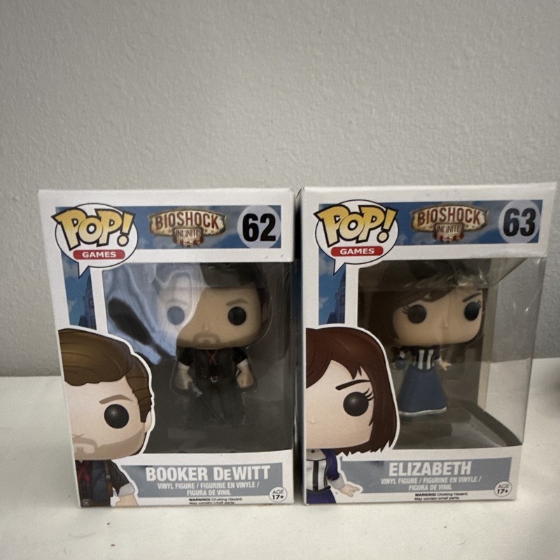 Funko Pop! Games BioShock Infinite 2-Pack Booker DeWitt #62 & Elizabeth #63