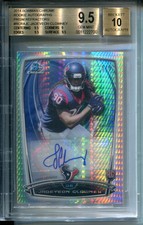 2014 Bowman Chrome Rookie AUTO Prism Refractors Jadeveon Clowney #5/5 BGS 9.5