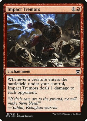 Impact Tremors NonFoil Dragons of Tarkir 140 NM MTG