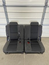 2007-2014 Tahoe Escalade Suburban Leather 3rd Third Row Rear Seats Black Cloth 2007-2014 Tahoe Escalade Suburban Leather 3rd Third Row Rear Seats Black Cloth