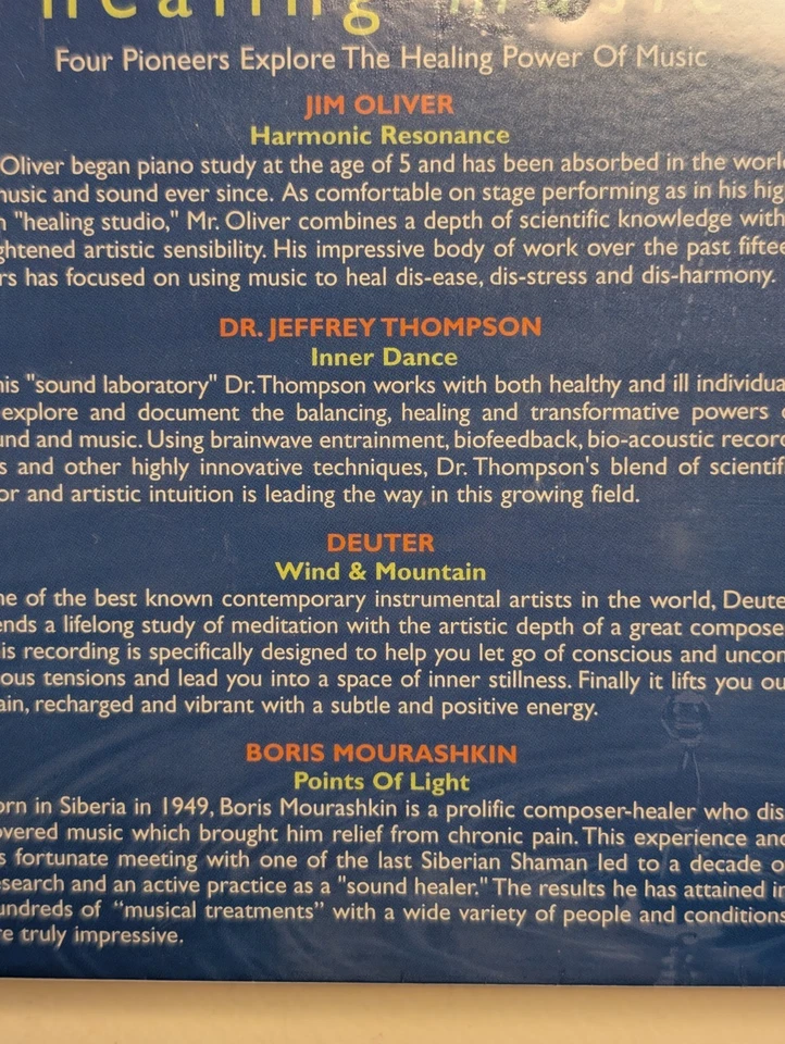 Healing Music: Four Pioneers Explore the Healing Power of Music 4x CD Box SEALED - Image 3 of 4