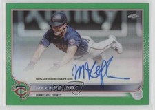 2022 Topps Chrome Veteran Green Refractor 28/99 Max Kepler #CVA-MK Auto nd3