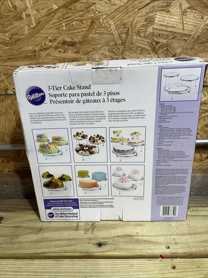 NUEVO Wilton Soporte para Pasteles de 3 Niveles Foto 2 de 2